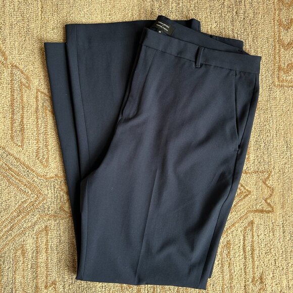 Plus Size Banana Republic Sculpted Stretch Blue Flare Pants 18 | Workwear Chic - Picture 4 of 10